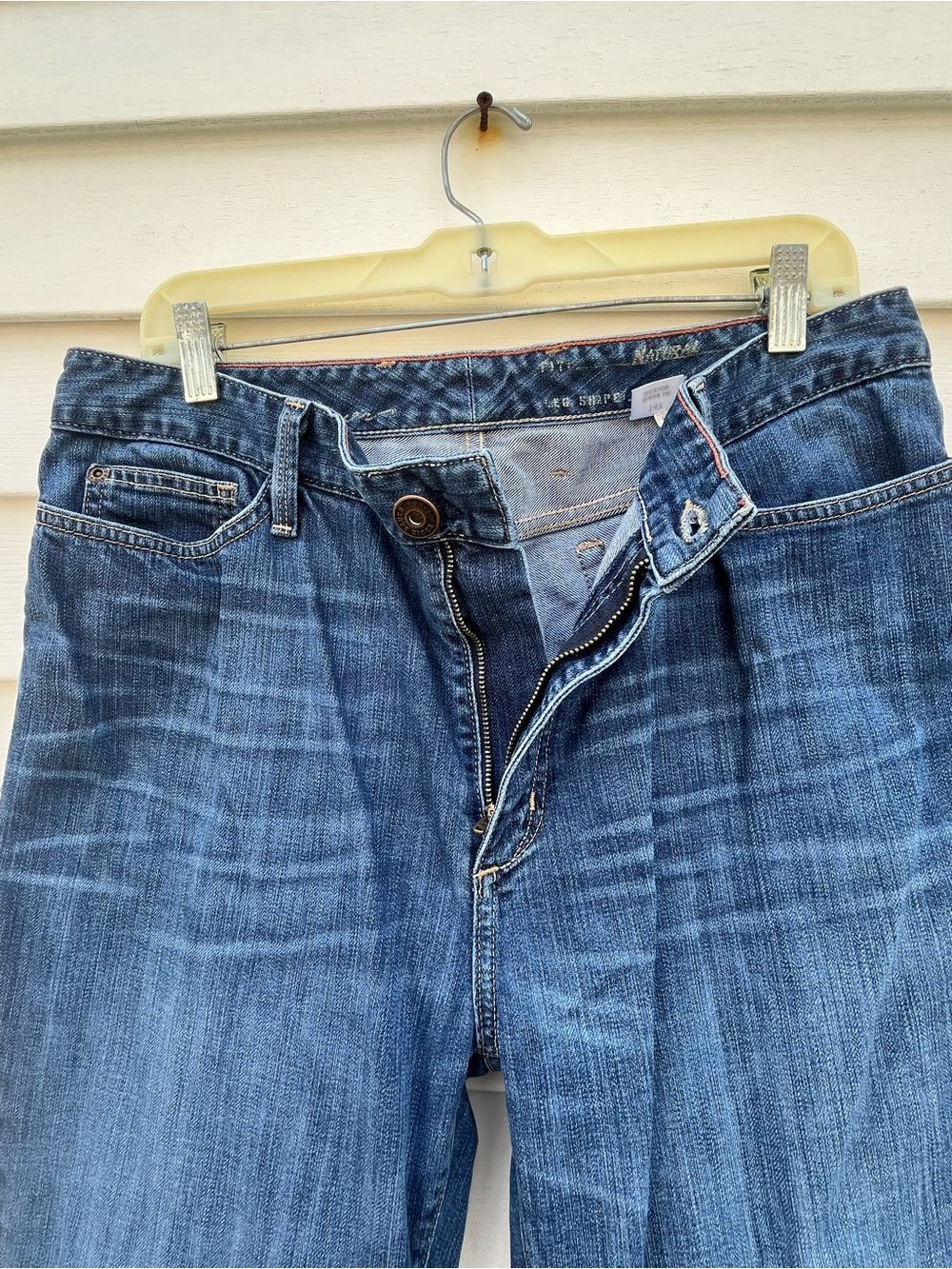 Eddie Bauer Natural Fit Bootcut Flare Denim Jeans Size 14 Tall - Picture 5 of 13
